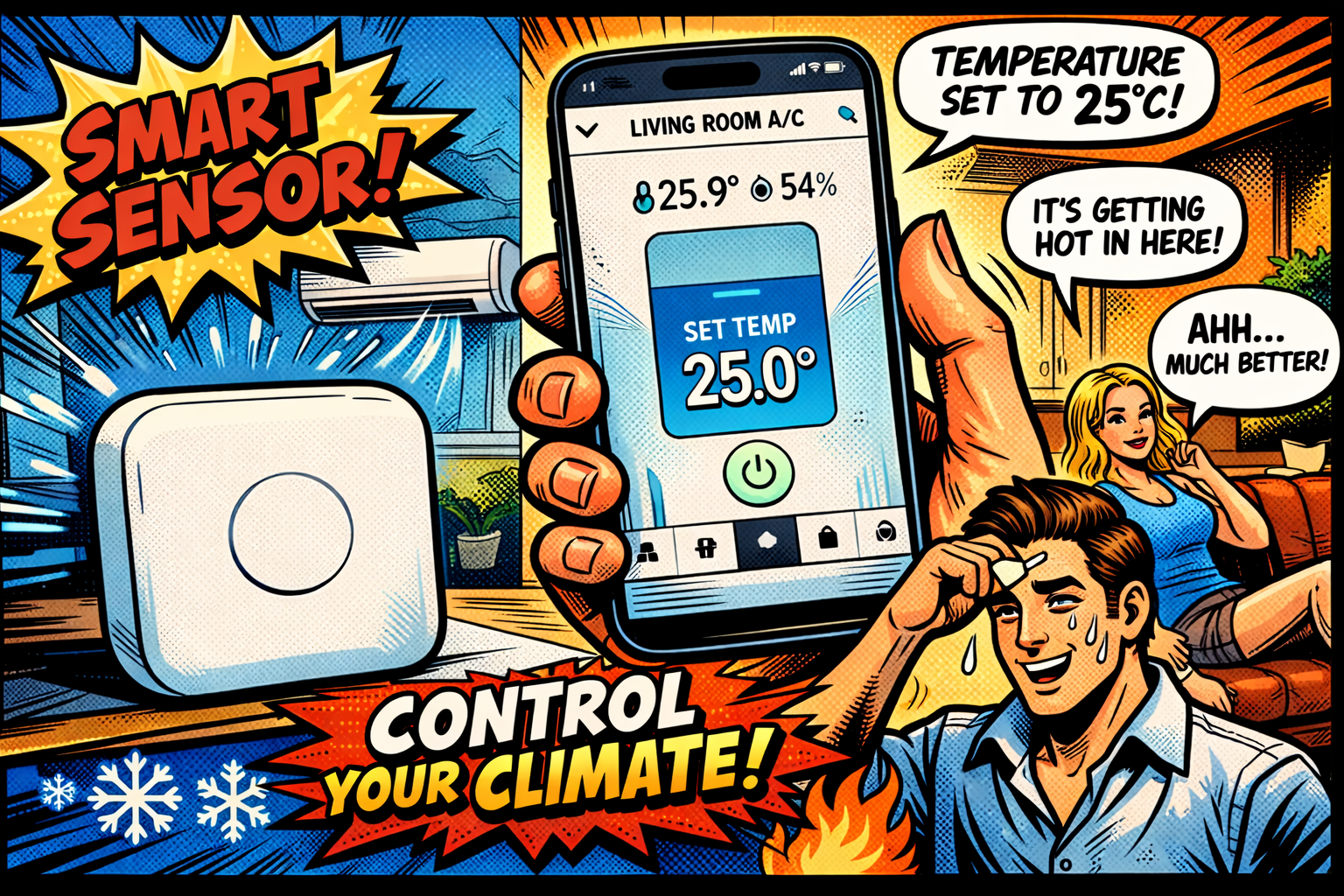 スマート家電で室内の気温を管理