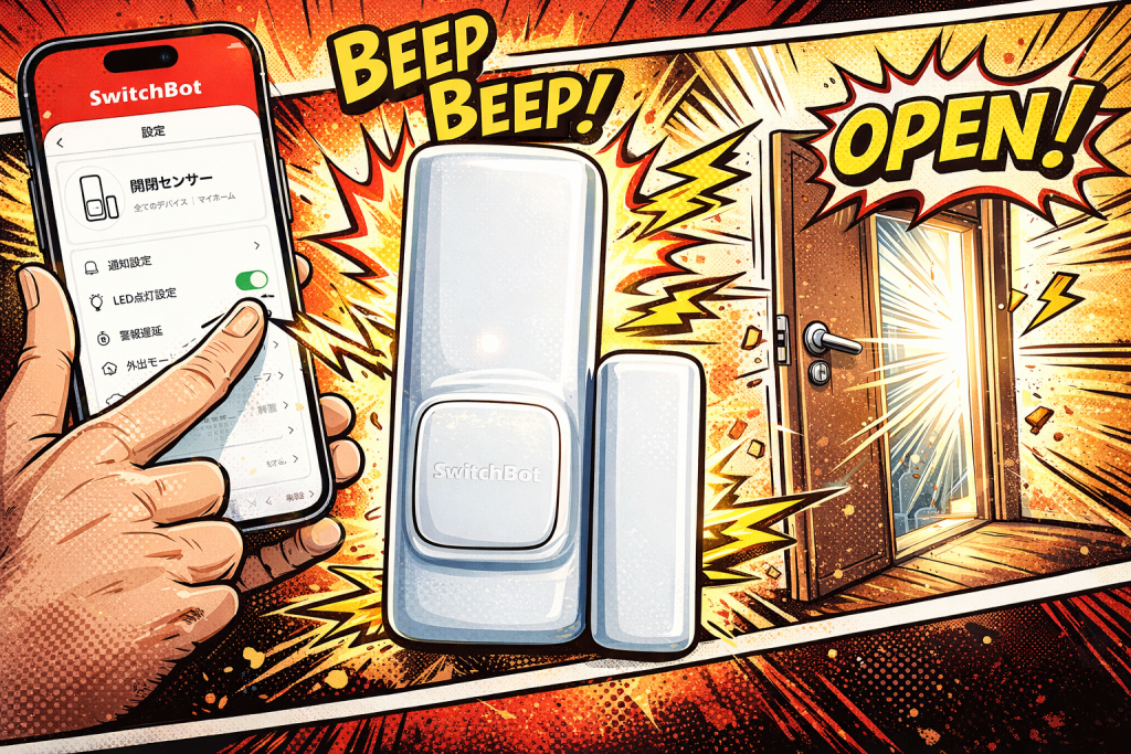 スイッチボットの開閉センサー