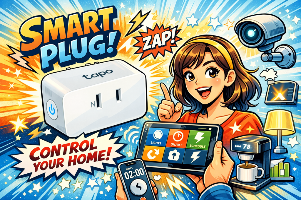 TP-Link-Tapoを使う女性